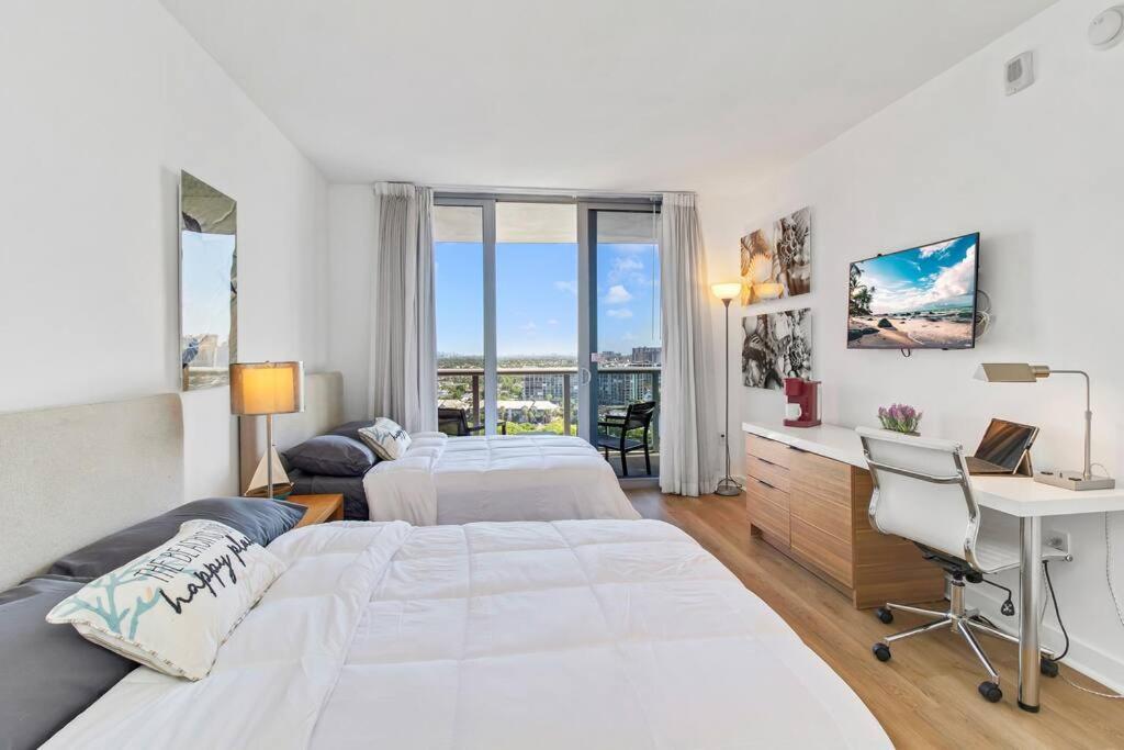 Ocean View 2Br 2Bth Hallandale Beach Miami Ft Lauderdale מראה חיצוני תמונה